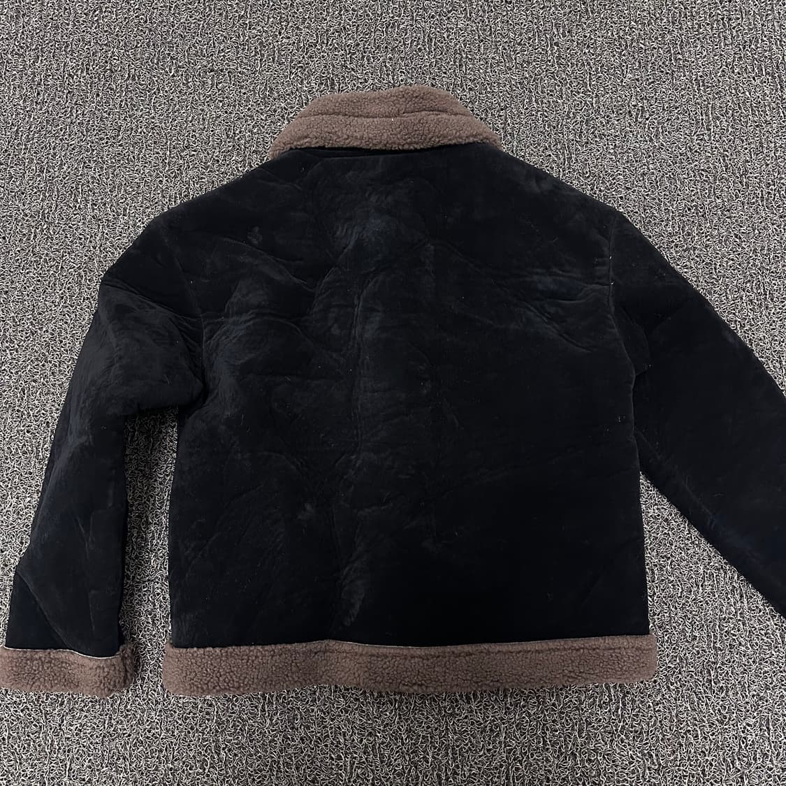 라퍼지 포 우먼 여성 무스탕 점퍼 블랙 S 상품이미지4