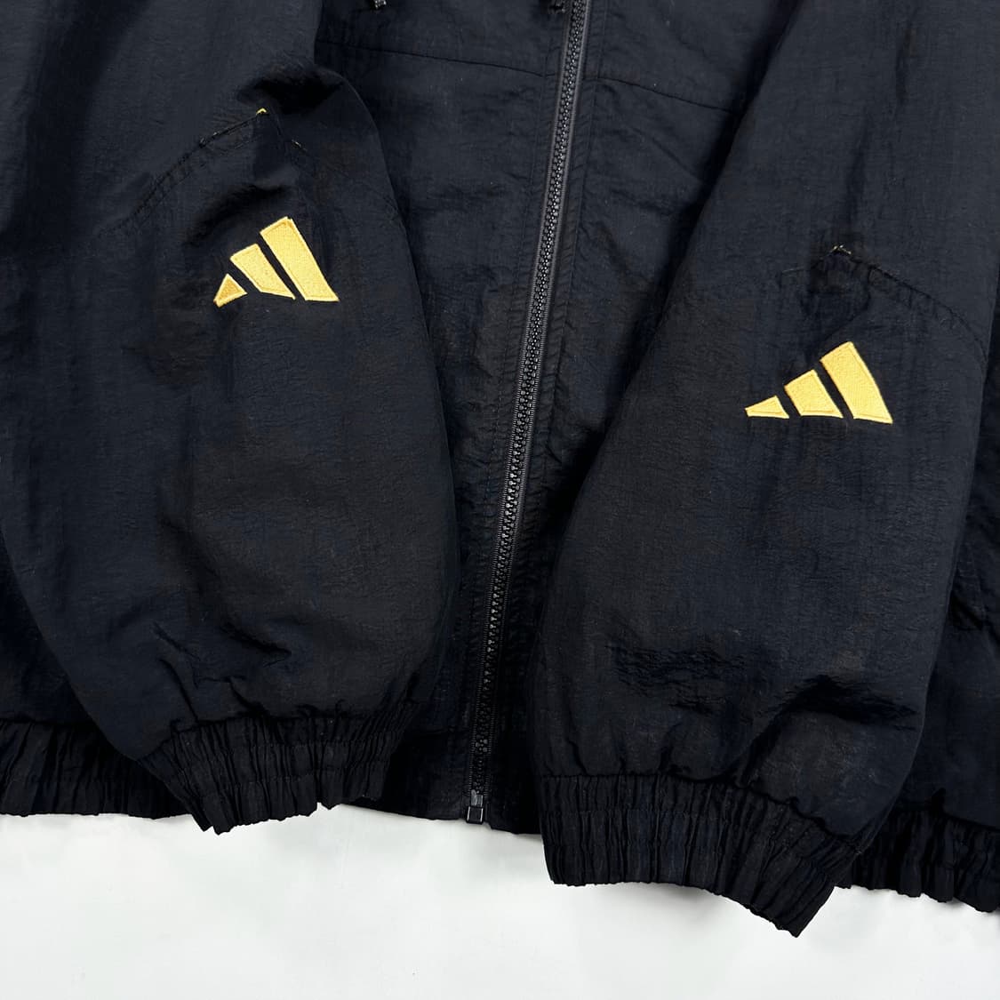 아디다스 올드스쿨 빈티지 오버핏 누빔 점퍼 블랙 L 상품이미지5
