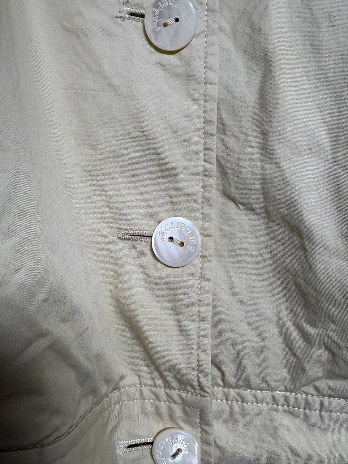 버버리 닻 자수 자켓 봄버 바람막이 크림(44-77) 상품이미지3