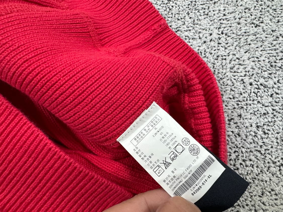 [새상품][XL] 타미힐피거 골지 니트집업 상품이미지4