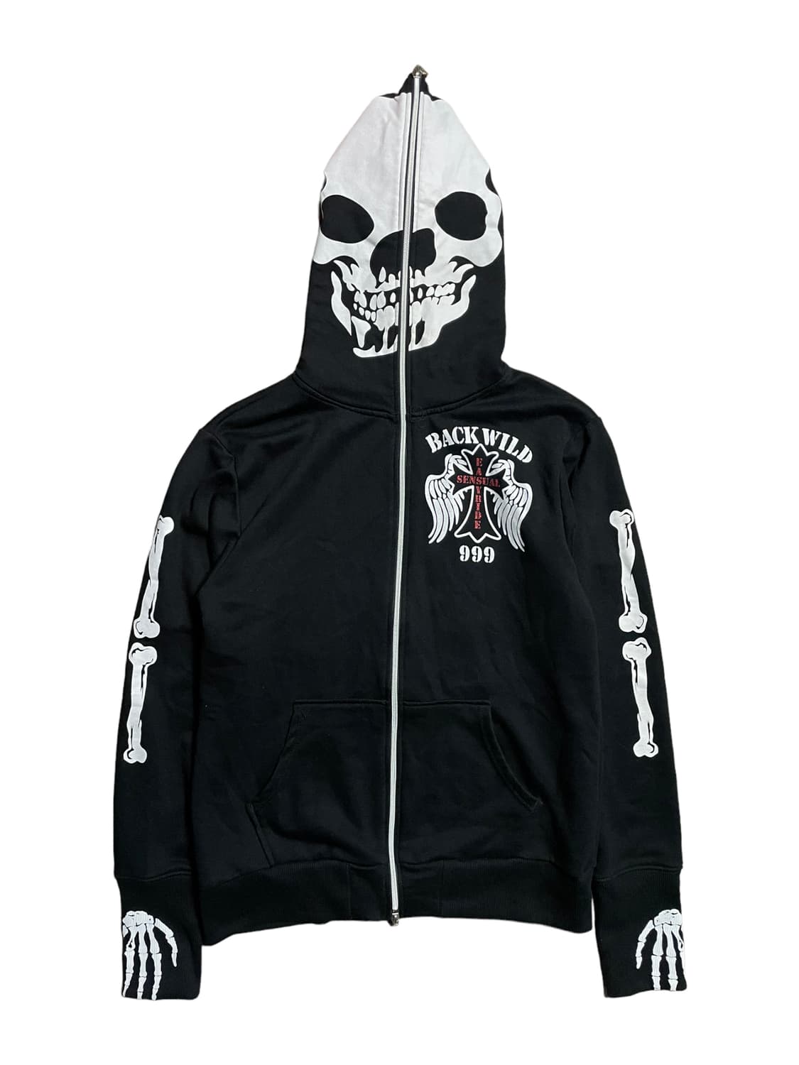 JPN 풀 집업 스켈레톤 후디 상품이미지1