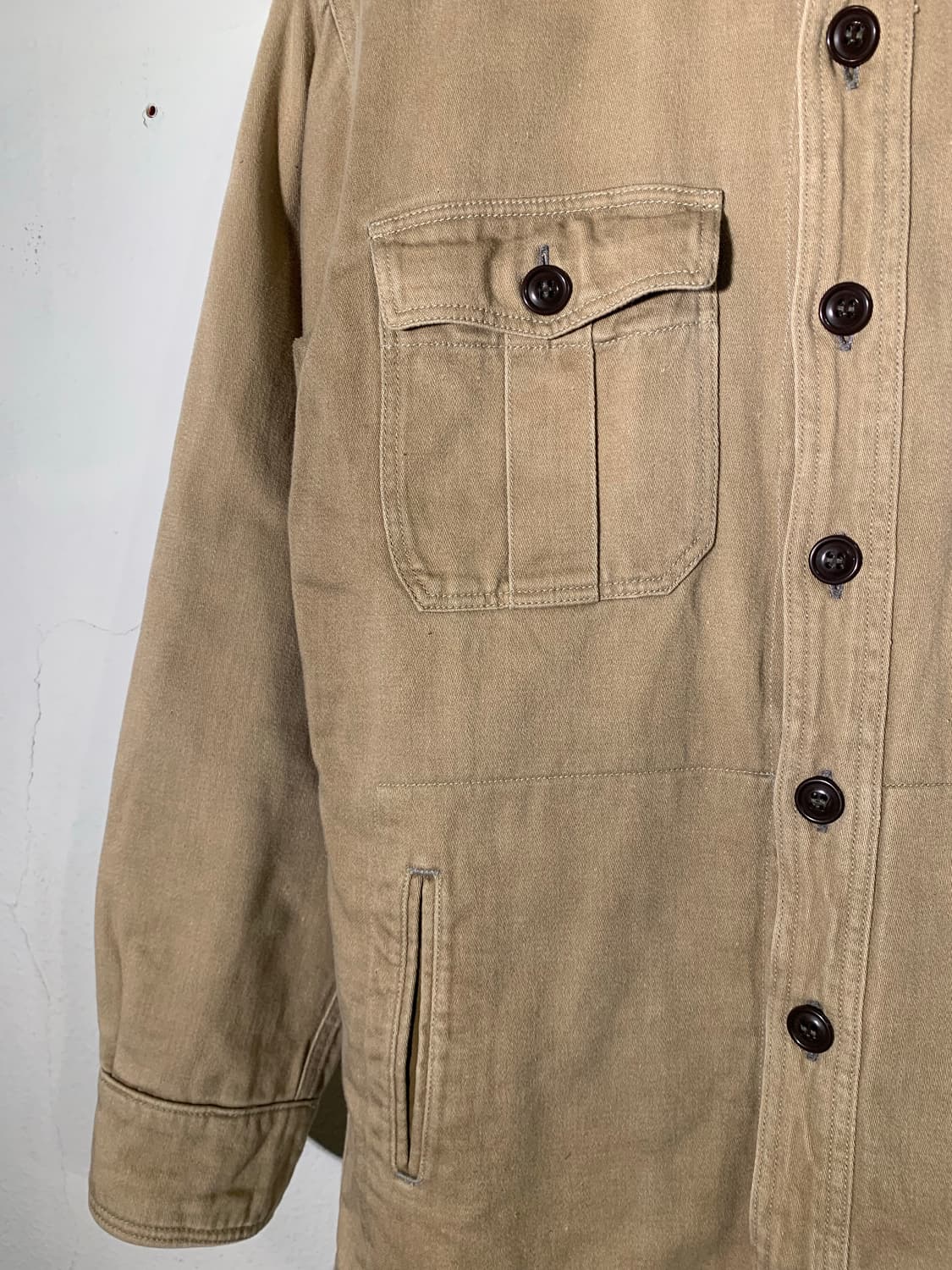 할리우드랜치마켓 베이지 패치워크 체크 자켓 상품이미지3