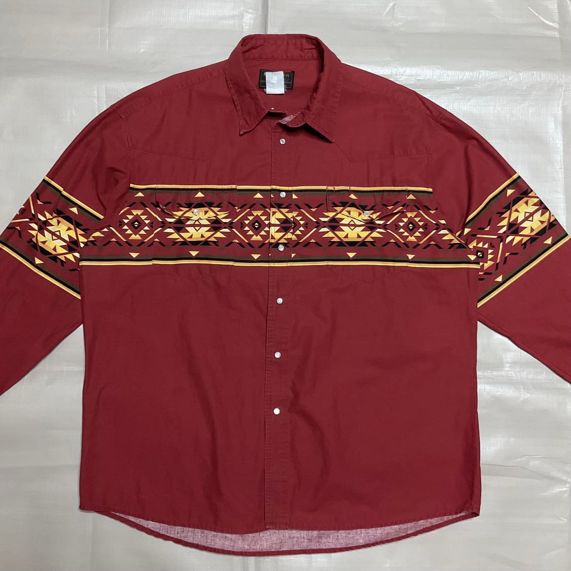 빈티지 나바호 패턴셔츠 XL 상품이미지2