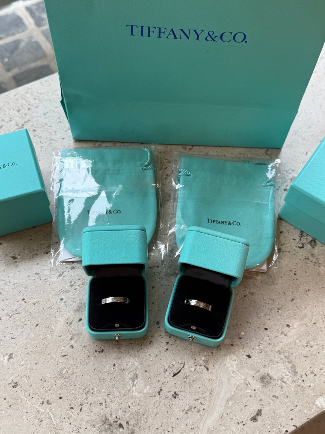 TIFFANY&CO 티파니앤코 3 다이아몬드 밴드링 #9 상품이미지4