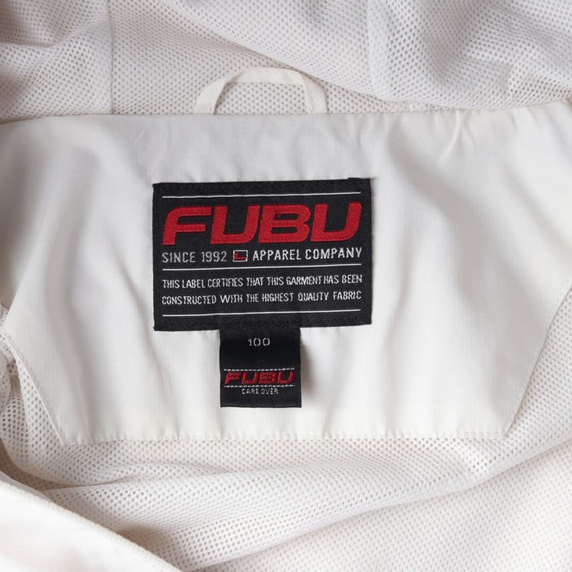 FUBU 올드스쿨 화이트 사이드라인 바람막이 L 상품이미지5