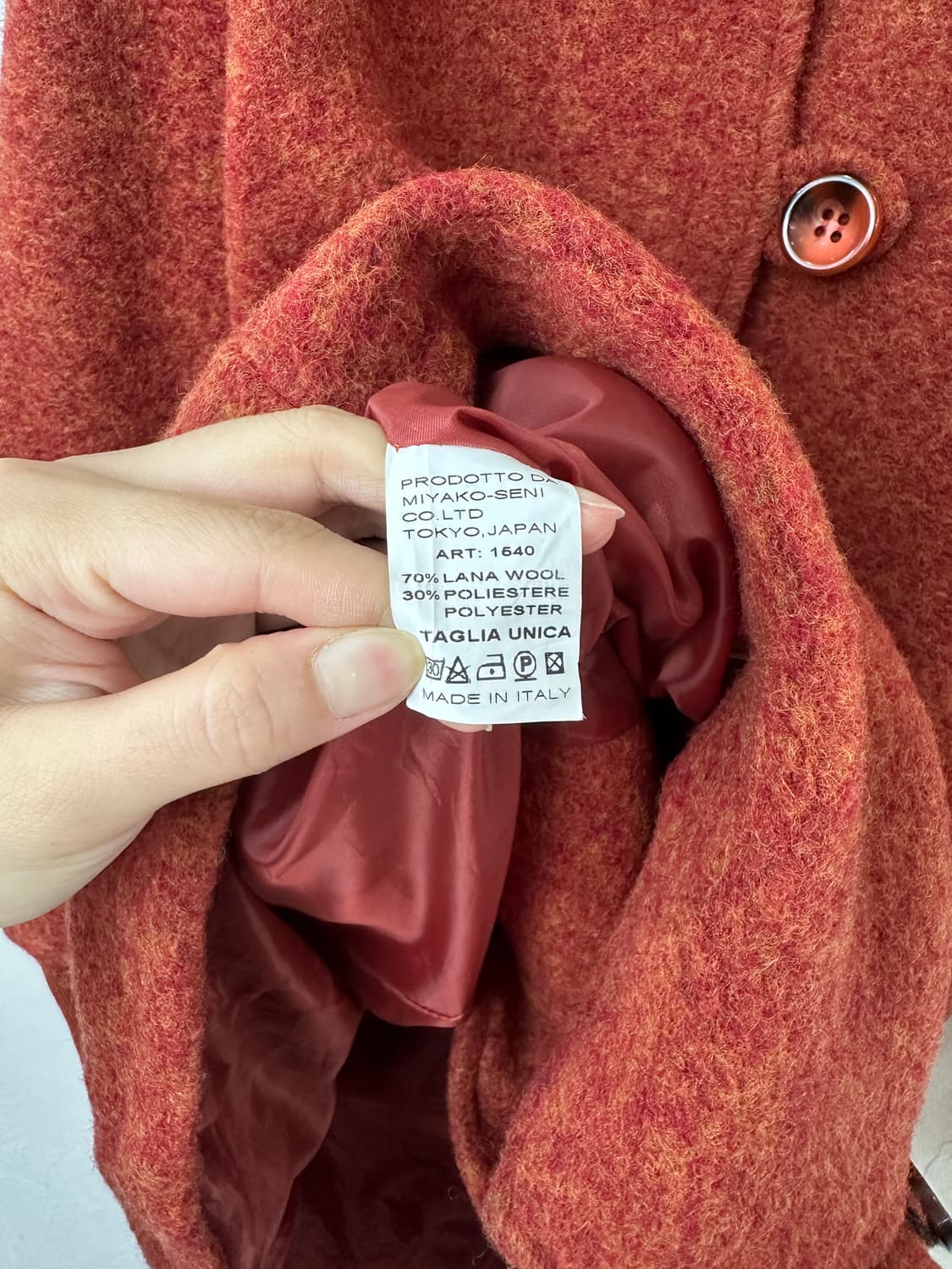 이태리 메이드 빈티지 코트 상품이미지6