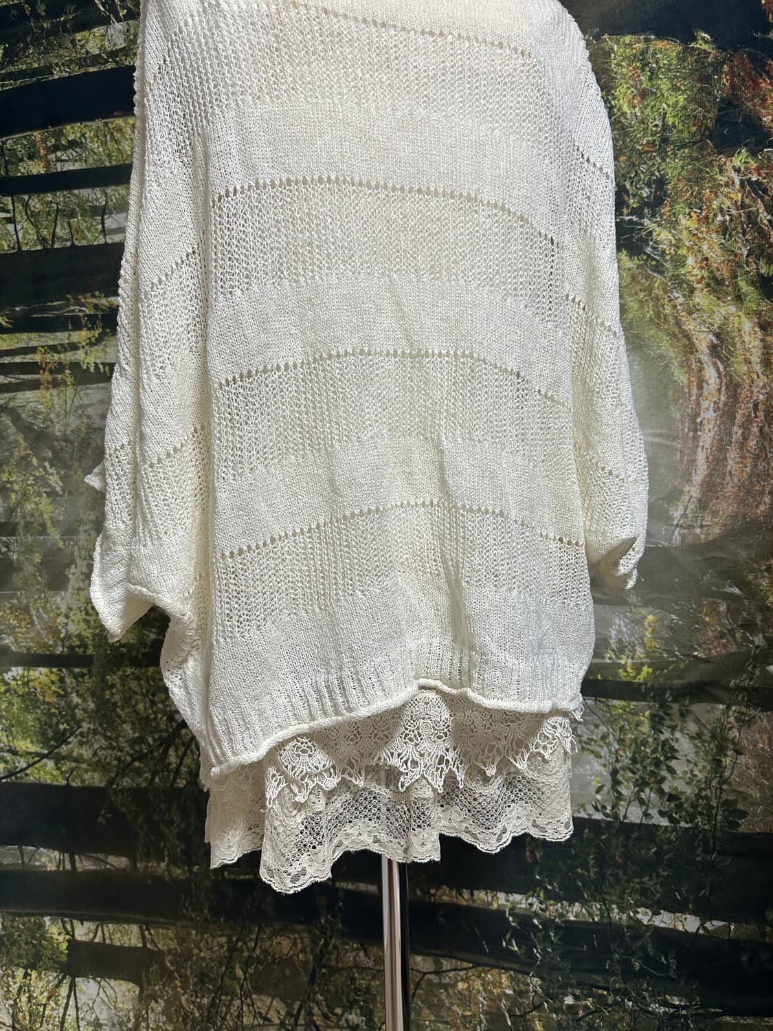 빈티지 아이보리 레이스 조끼 모리 모리걸 레이어드 상품이미지7