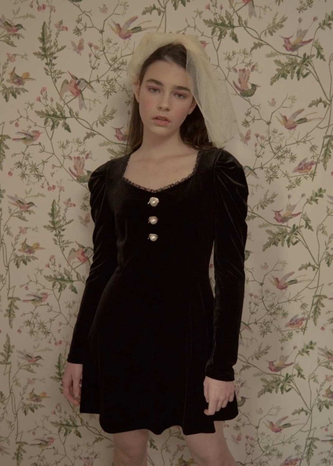 마가린 핑거스 벨벳 원피스 상품이미지1