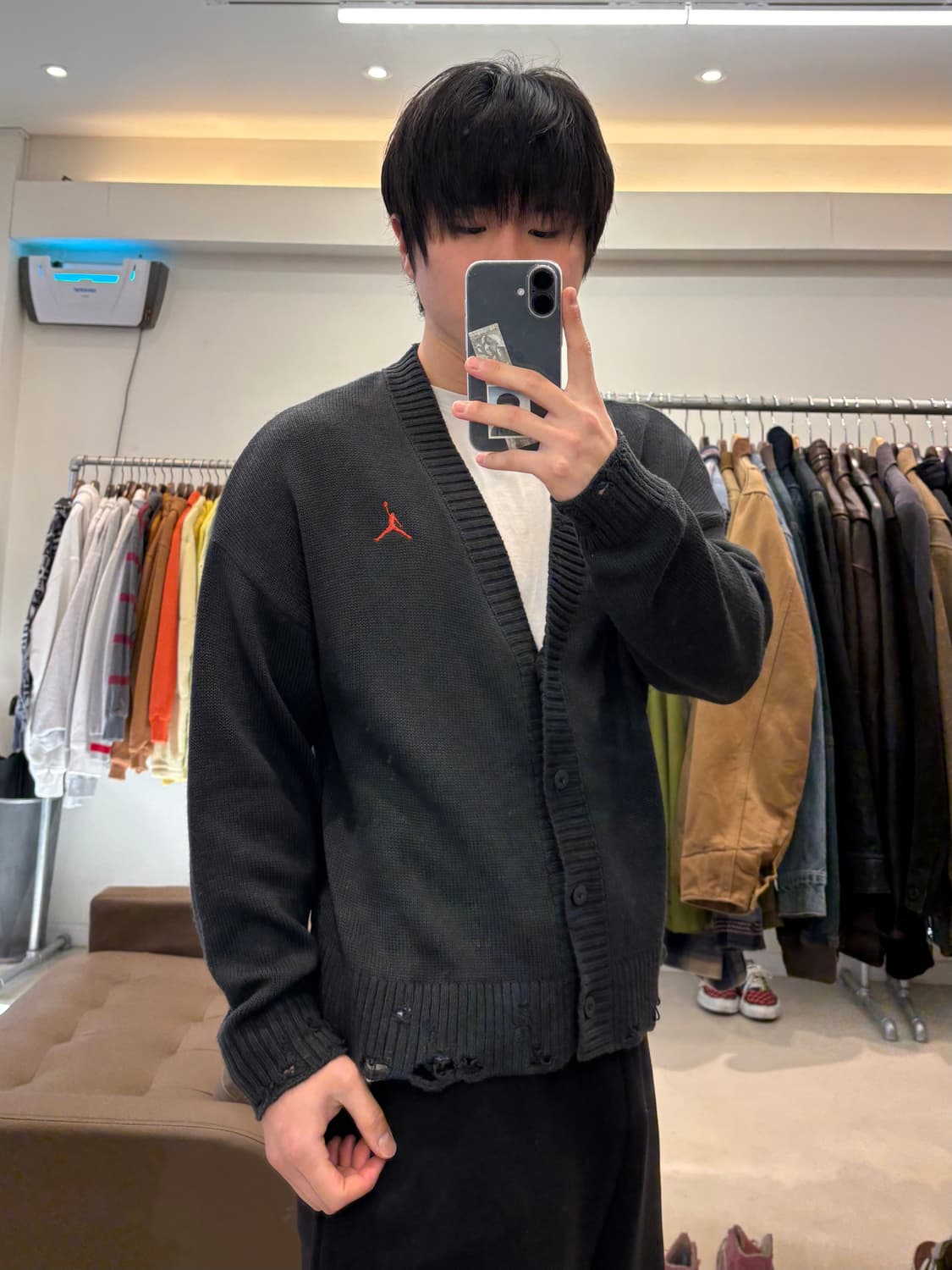 나이키 조던 디스트레스드 가디건 상품이미지9