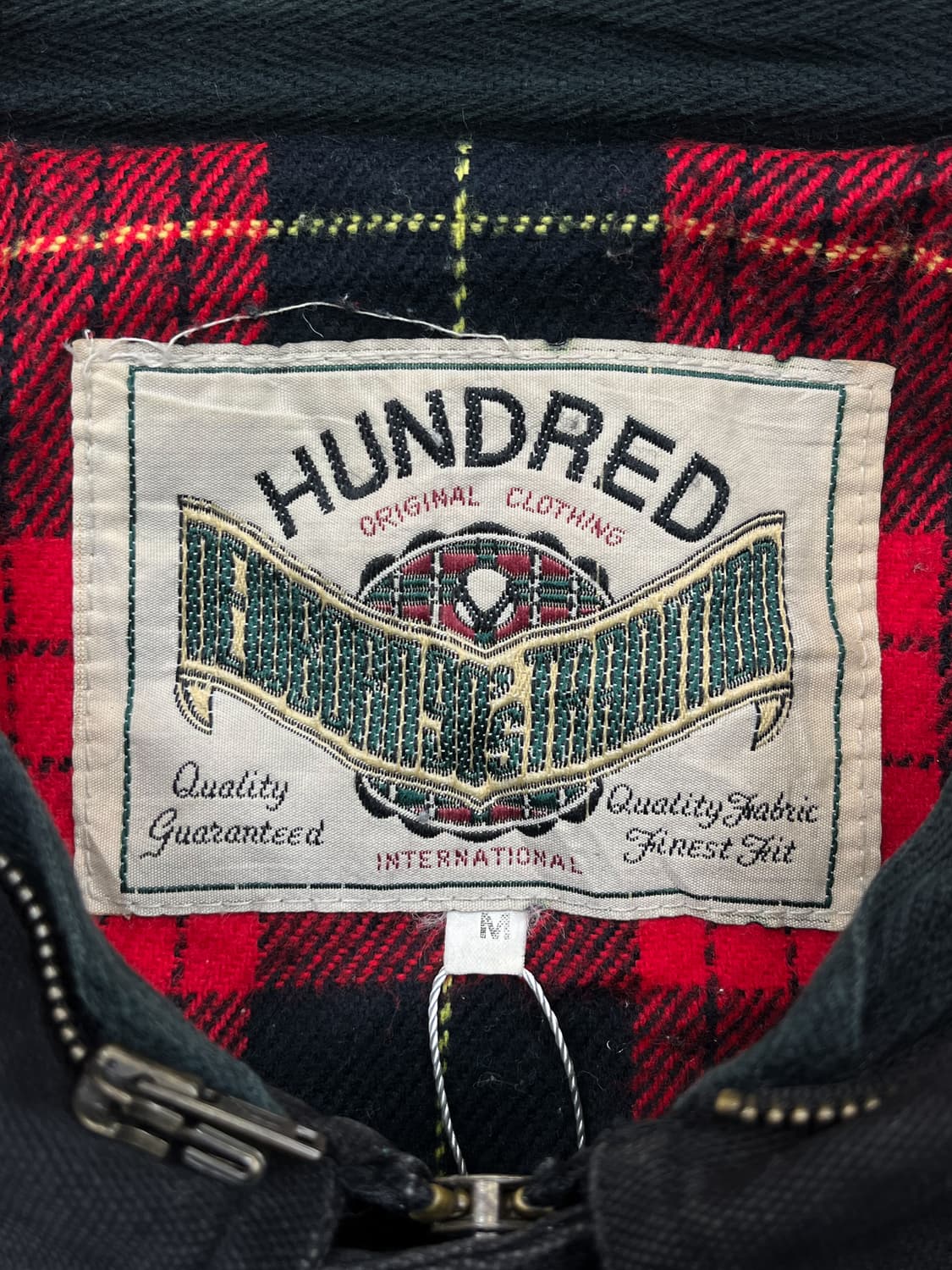 Hunderd 90's 레더 카라 봄버 상품이미지6