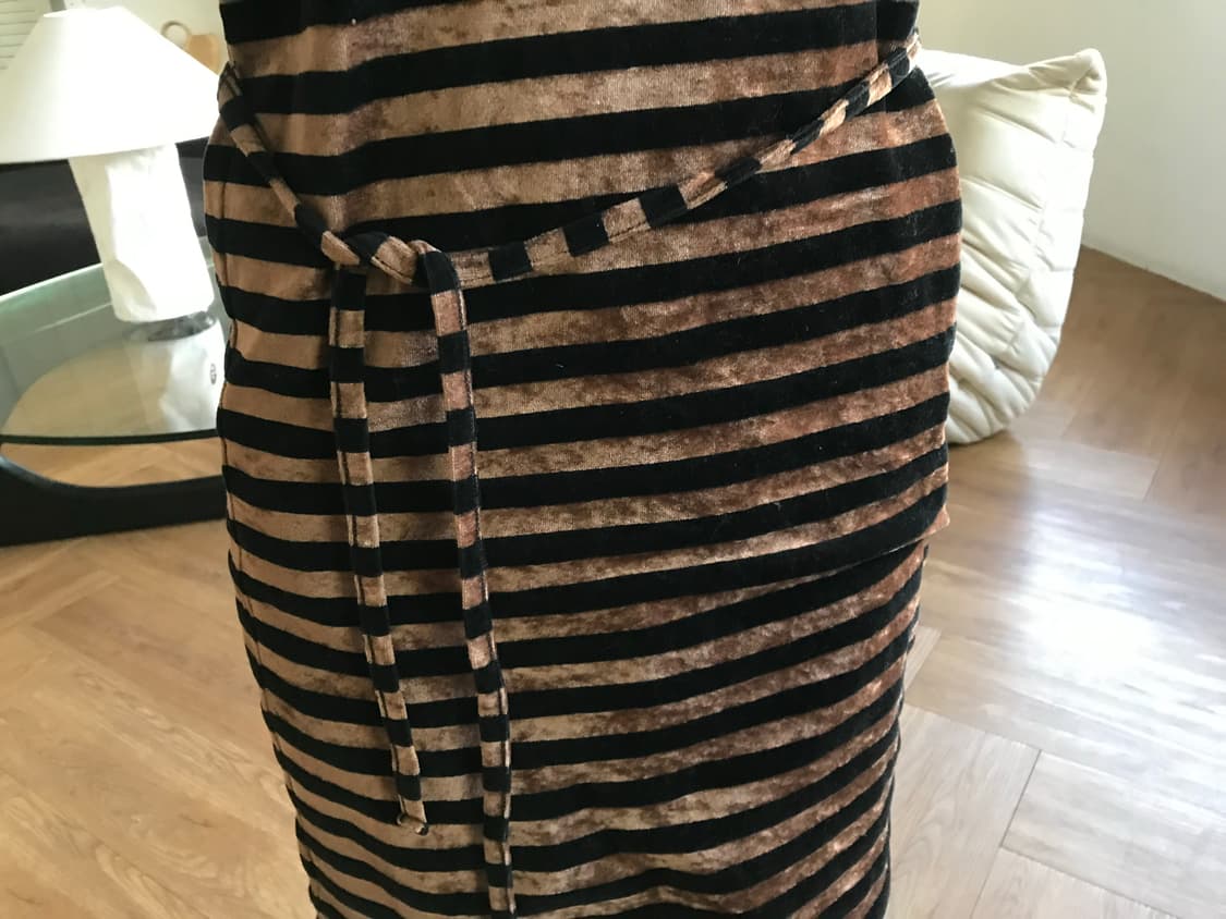 vintage velvet pattern one-piece 상품이미지5