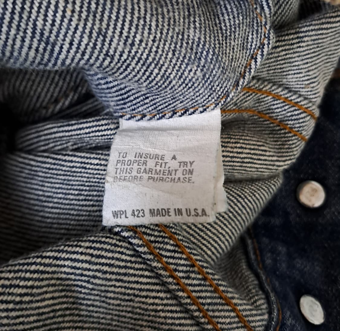 (택포) 00s 리바이스 USA 커스텀 데님자켓 44L B517 상품이미지7