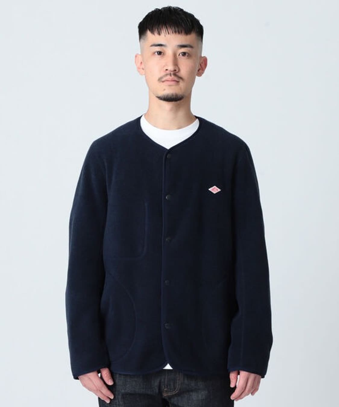 DANTON × BEAMS Fleece Collarless Jacket 상품이미지3