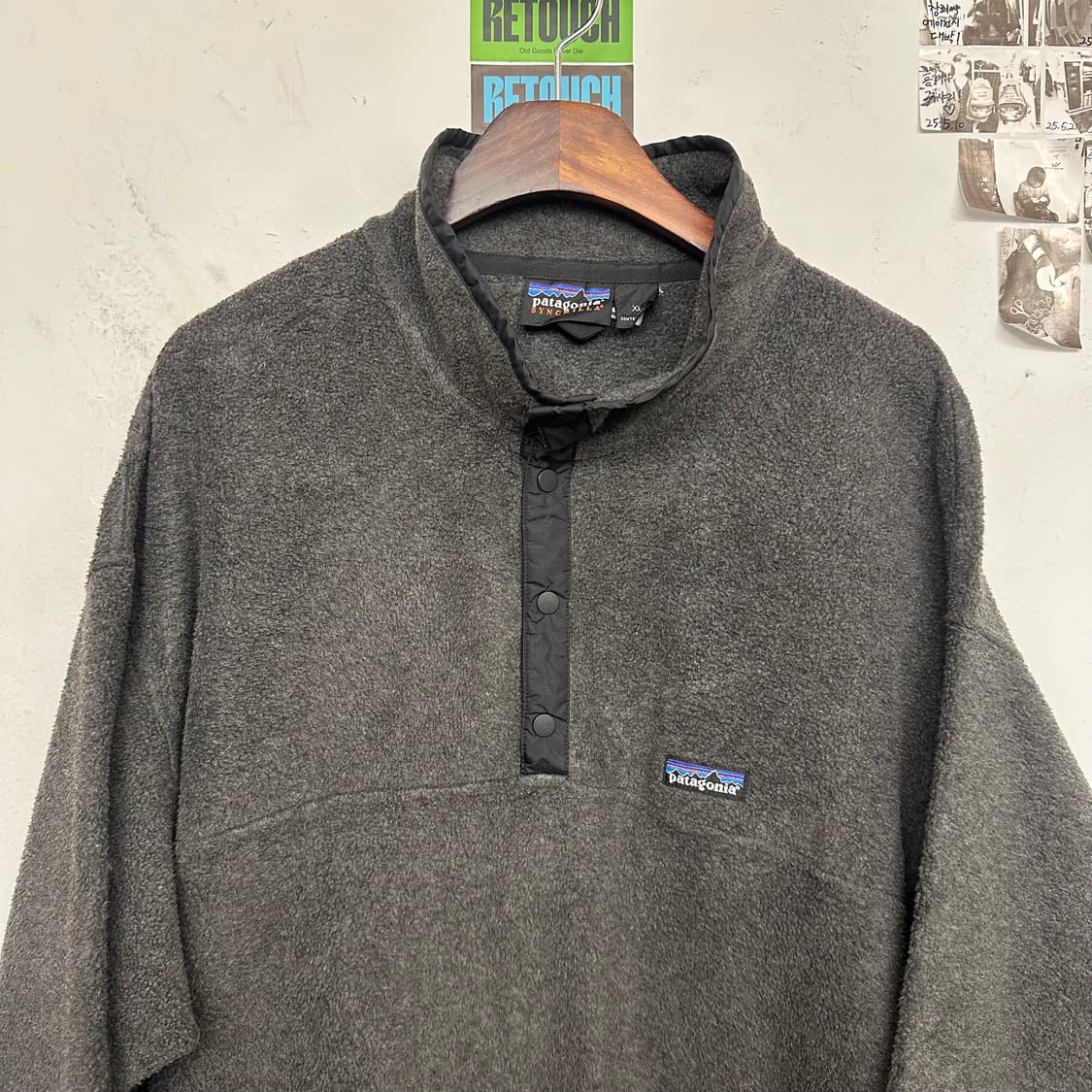90‘s 파타고니아 신칠라 스냅티 ’차콜/블랙‘ 상품이미지2