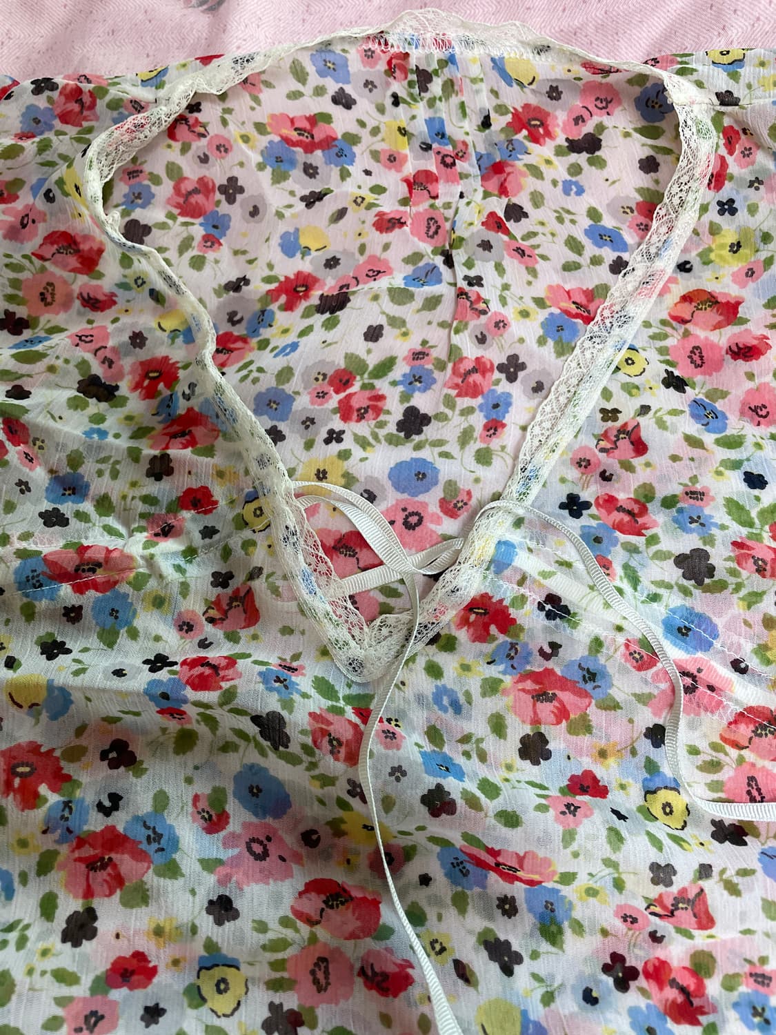 하구미st 꽃블라우스 상품이미지3