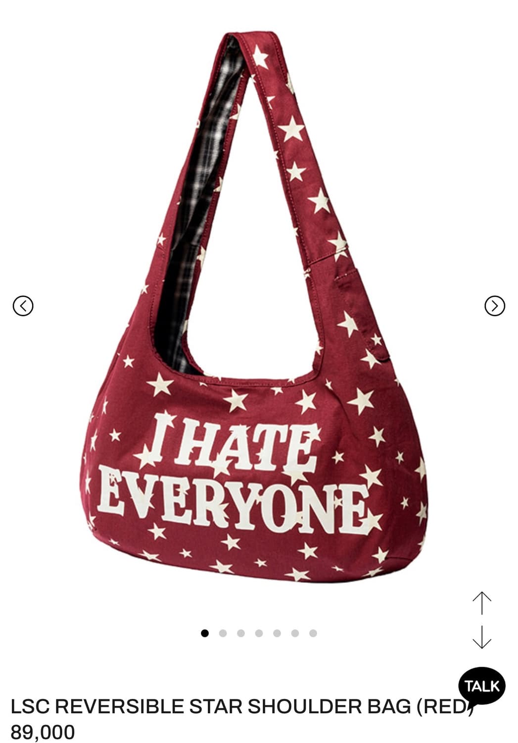 루저스 클럽 리버시블 스타 백  상품이미지1