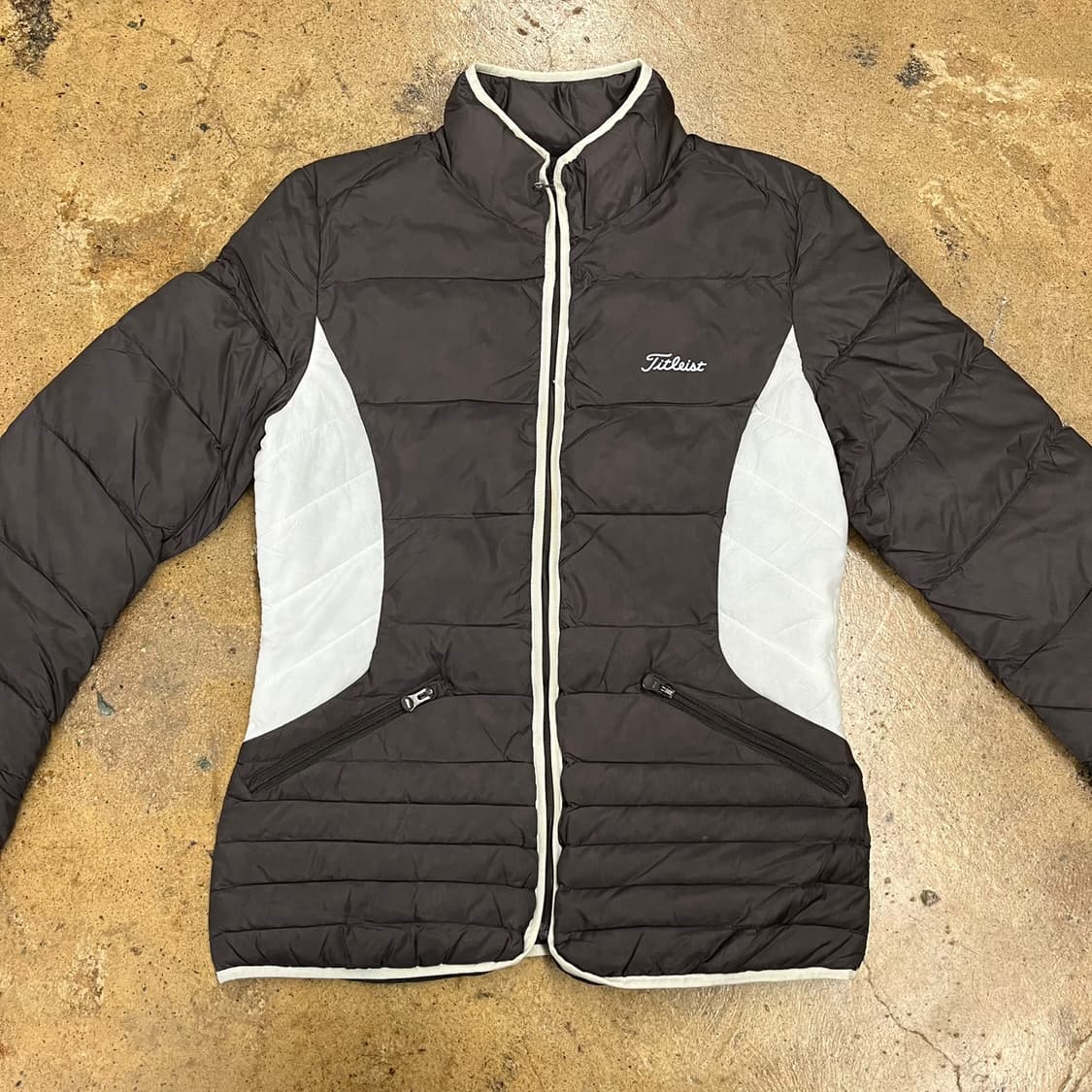 [정품/S] 타이틀리스트 패딩 자켓 브라운 b8 상품이미지3