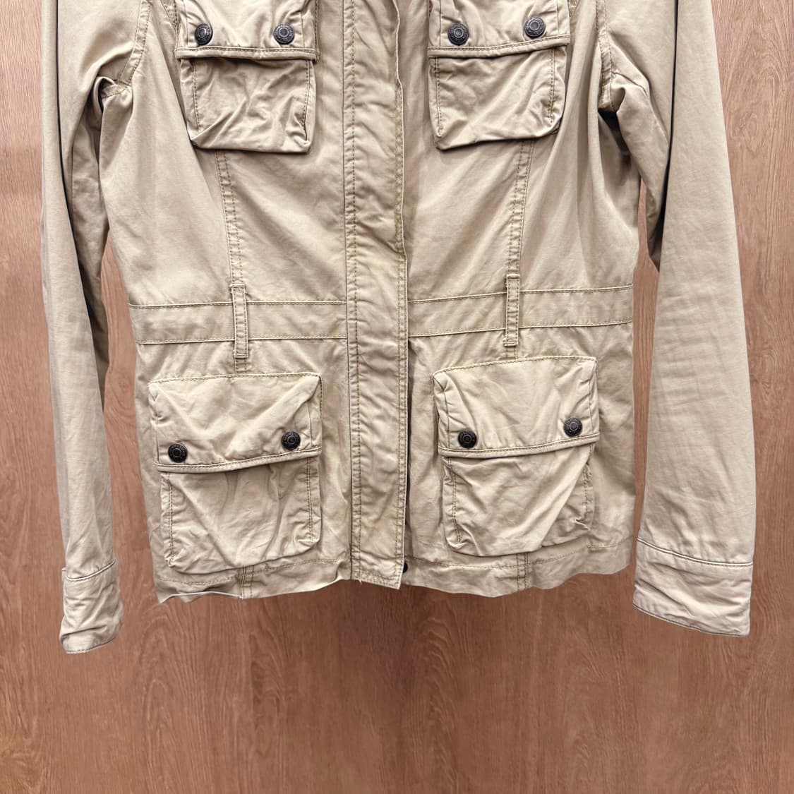 데님 앤 서플라이 사파리 필드 자켓 멀티포켓 디테일 밀리터리 베이지 상품이미지5