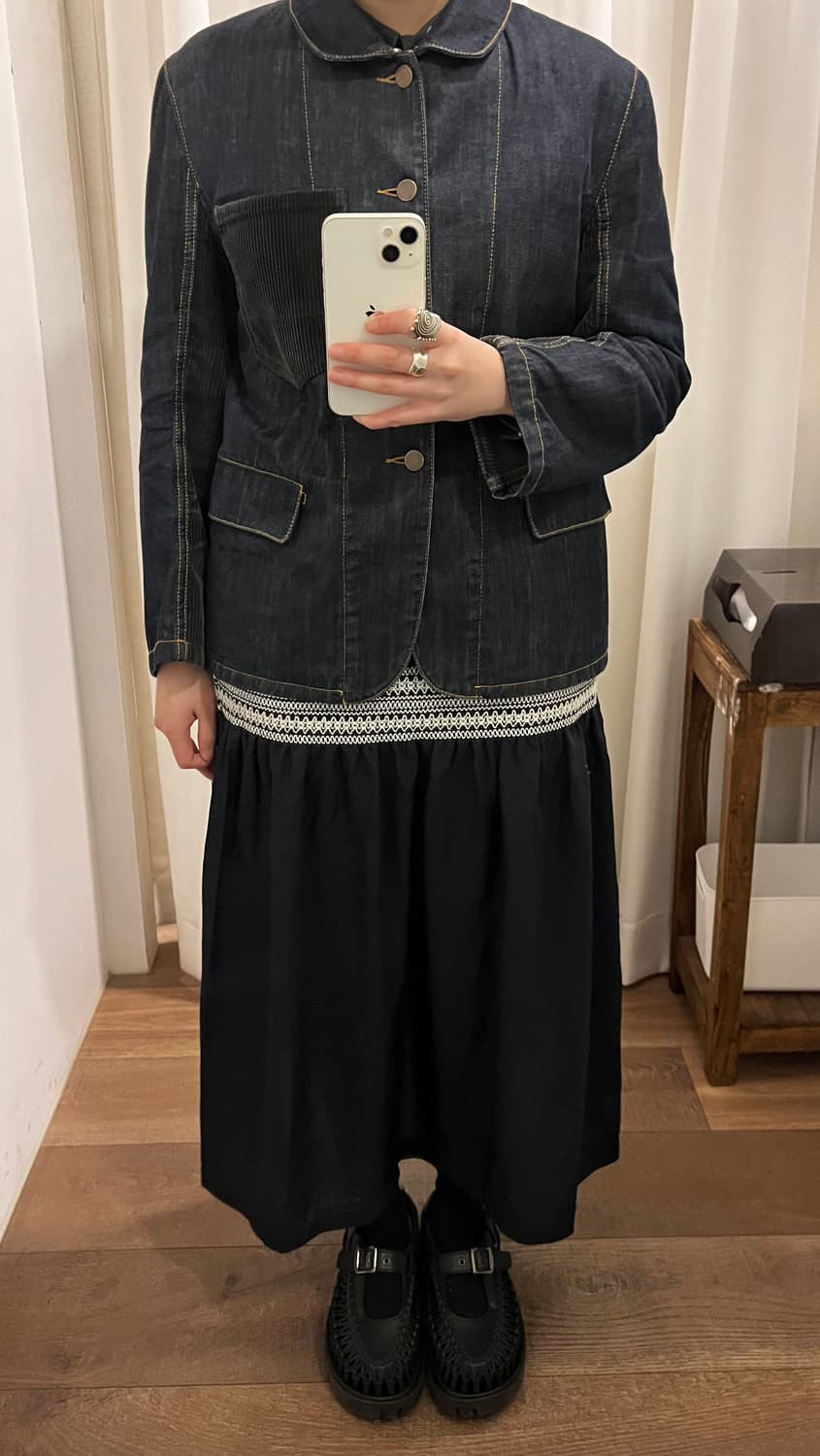 Corduroy Docking Denim Jacekt 상품이미지3