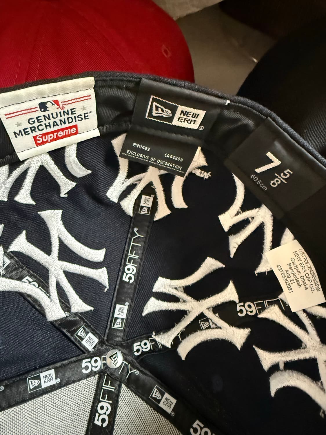 슈프림 뉴에라 박스로고 네이비 758 상품이미지3