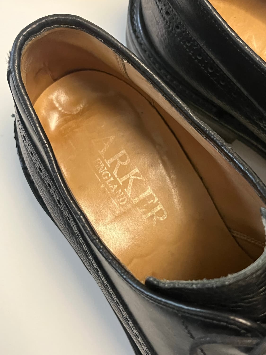 Barker England 남성 윙팁 구두 블랙 265 상품이미지2