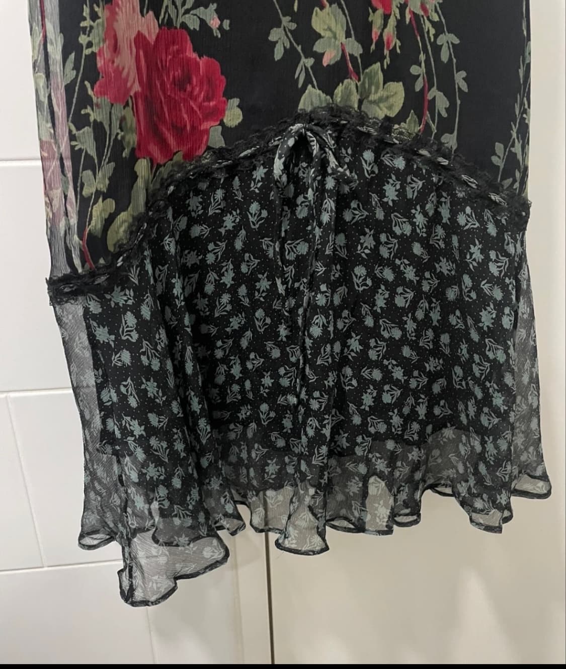 Betsey Johnson 플라워 쉬폰 원피스 (사이즈 2) 상품이미지8