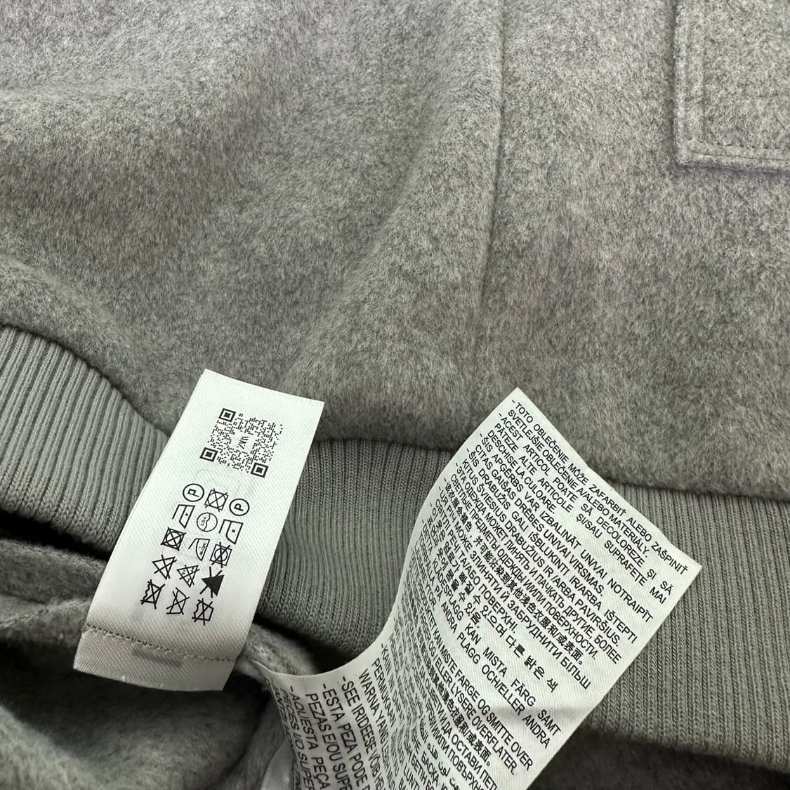 95-100 자라 그레이 빅포켓 블루종 상품이미지6