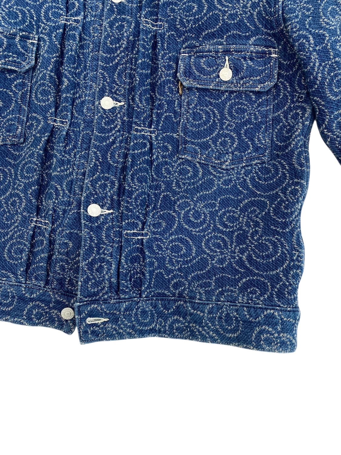 calee 타입2 더블 자카드 데님 자켓 상품이미지5