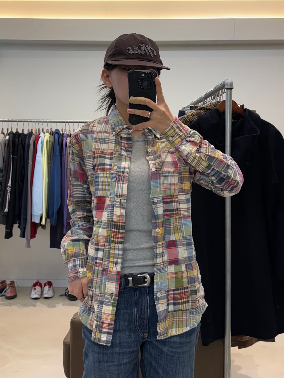 폴로 랄프로렌 마드라스 패치워크 셔츠 상품이미지4