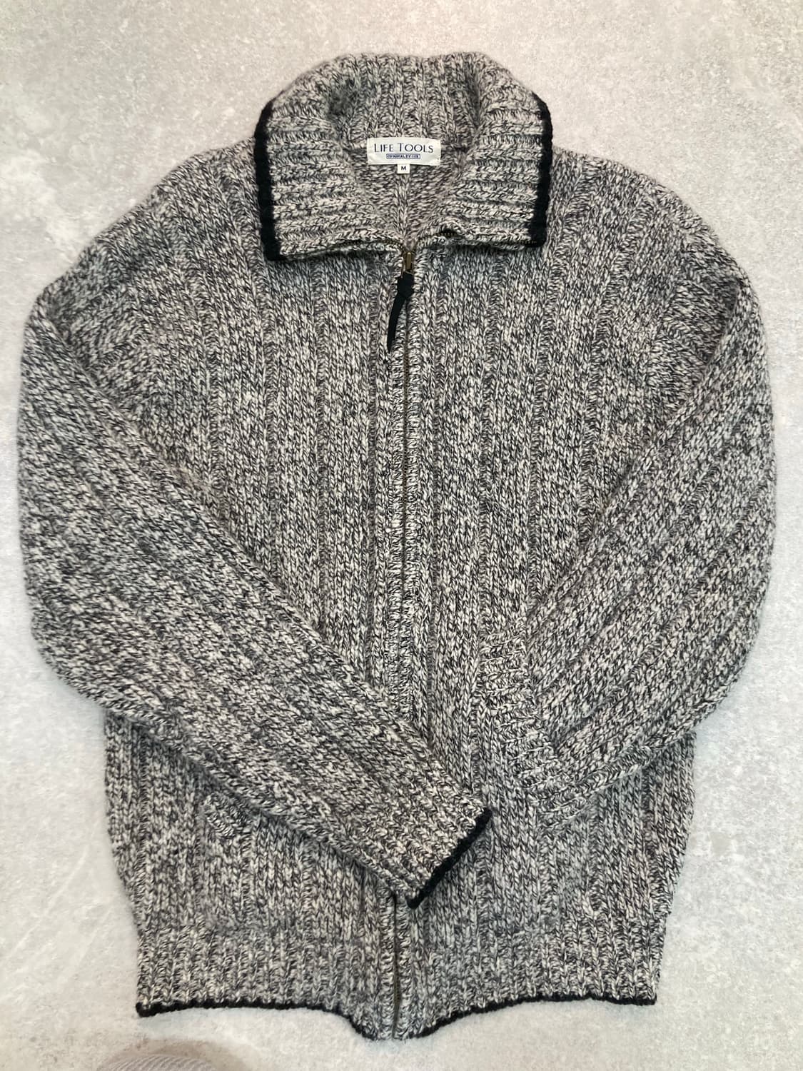 (M) LIFE TOOLS 헤비울 니트집업 상품이미지1