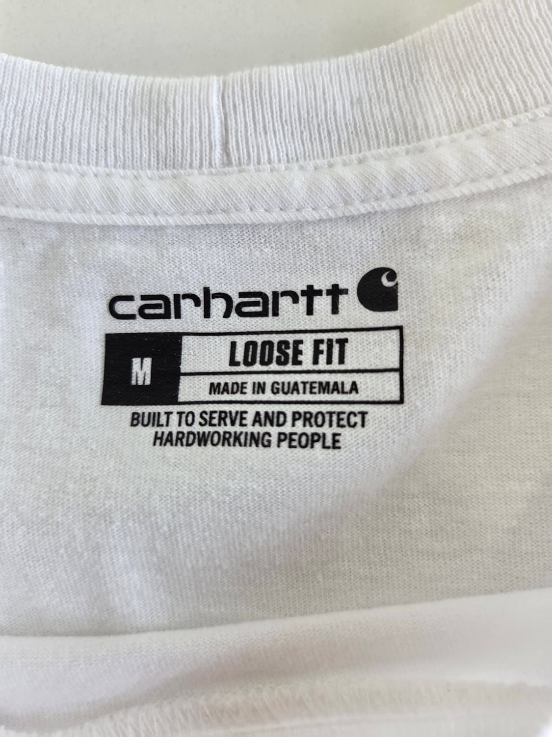칼하트 화이트 포켓 티셔츠 M 상품이미지3