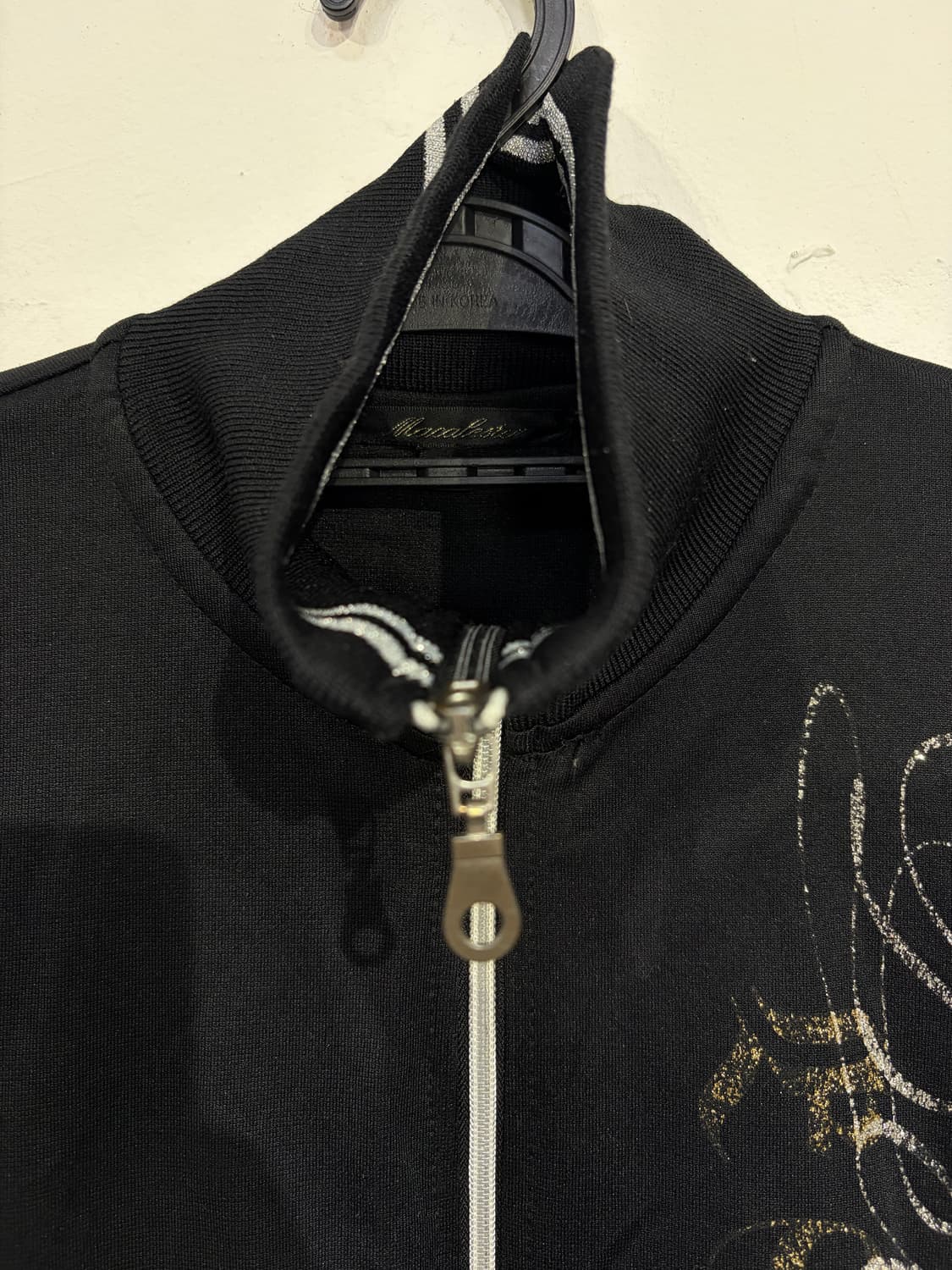 JPN 일본 빈티지 고딕 락 펑크 날개 프린팅 갸루 져지 M 상품이미지9