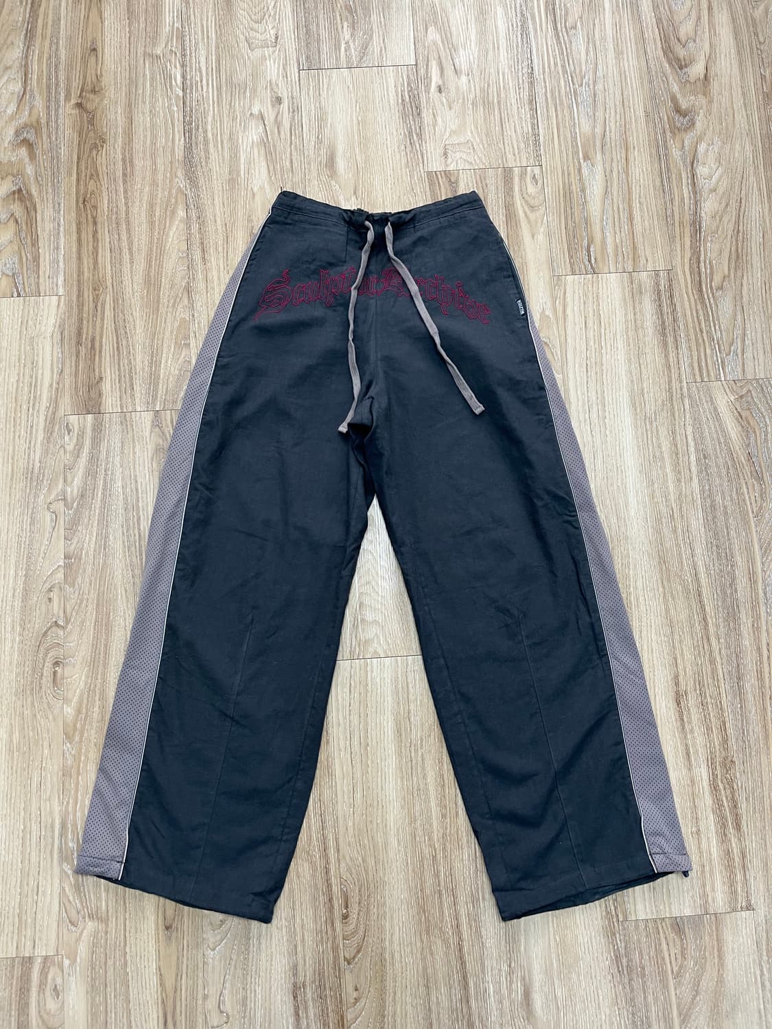 스컬프터 메쉬 린넨 팬츠 M 차콜 상품이미지1