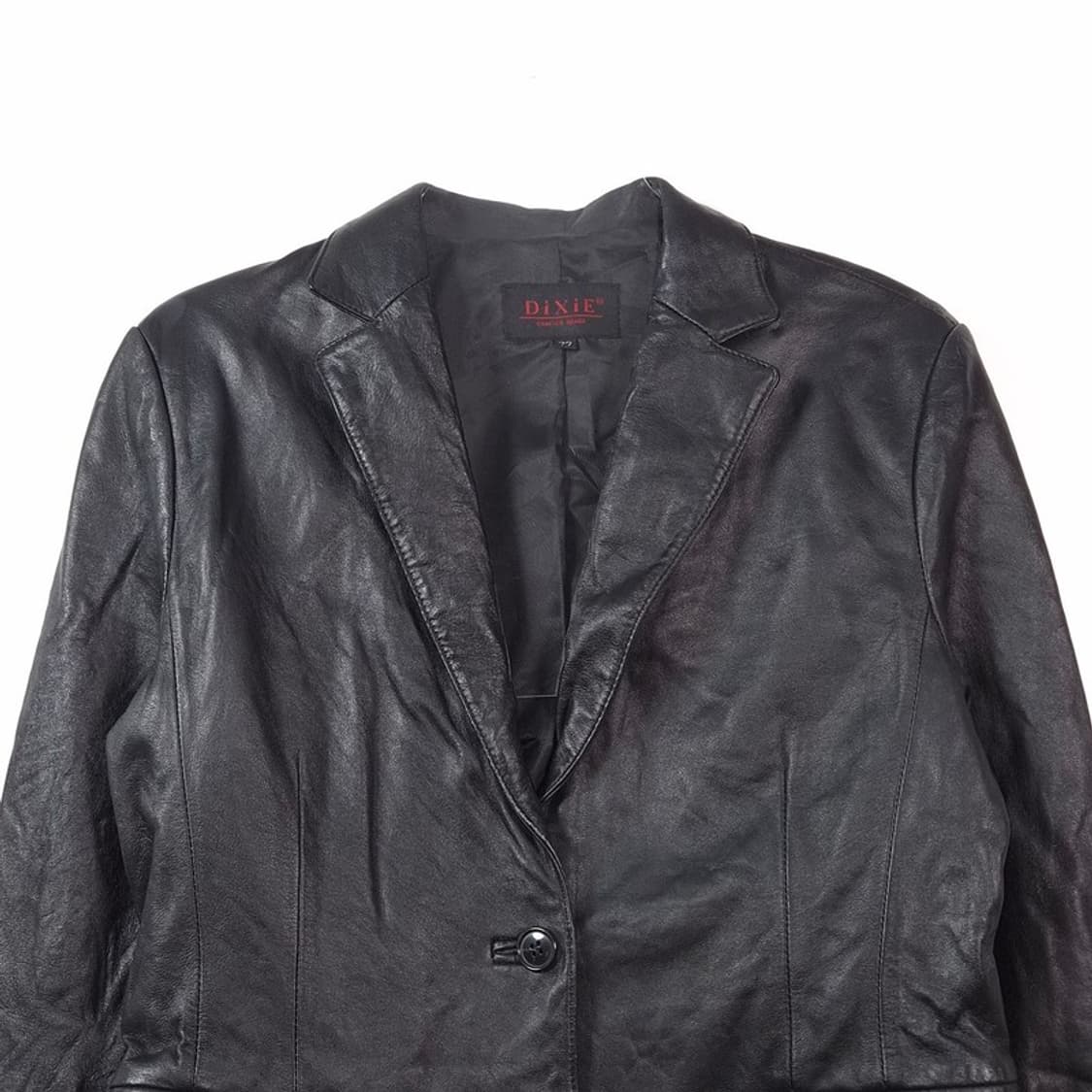 DIXIE 리얼 양피 레더 원버튼 블레이저 자켓 77 상품이미지3