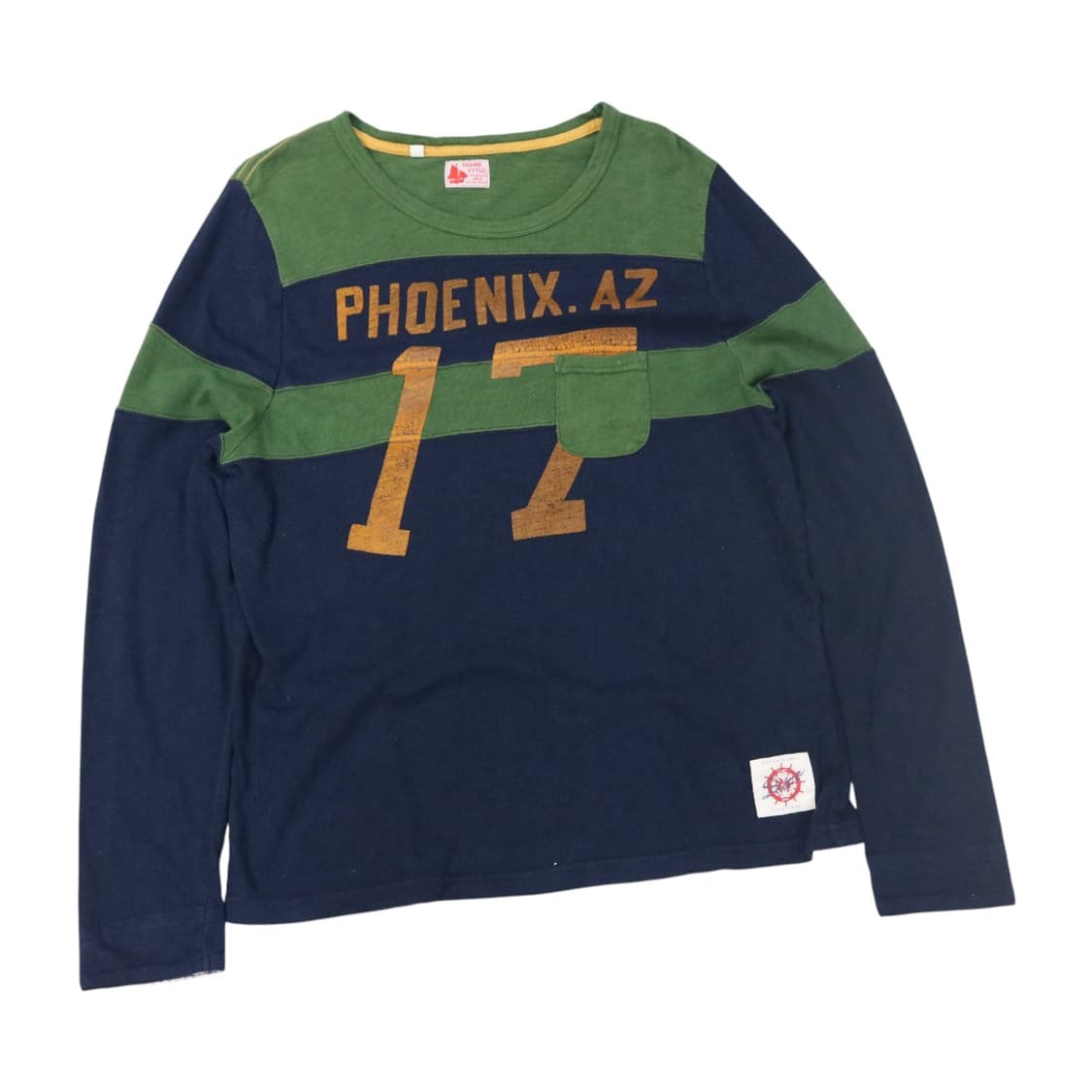 MARINE STYLE 빈티지 피닉스 넘버링 블록 긴팔 티셔츠 (M) 상품이미지1