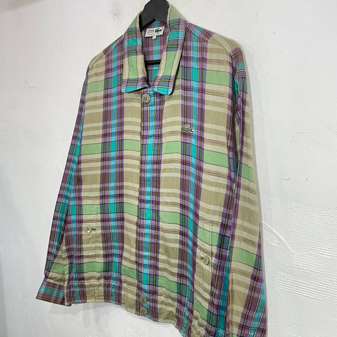 라코스테 체크 스윙자켓 상품이미지4