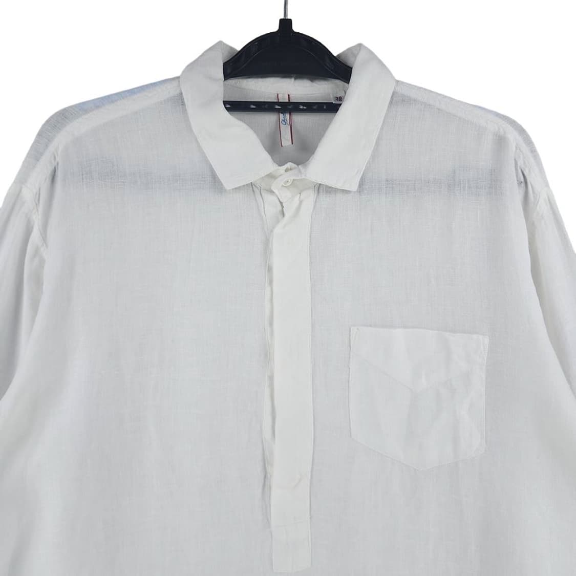 [남38(M)]글랜셔츠 하프버튼 린넨 셔츠[Y64-173] 상품이미지2