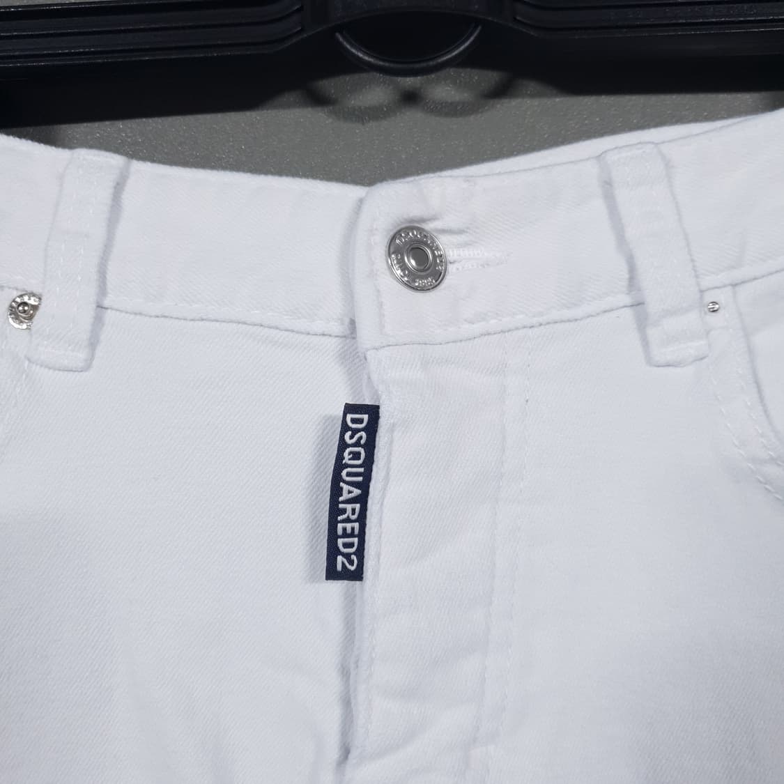 32인치) 디스퀘어드2 화이트 쇼츠 반바지 하프팬츠 상품이미지2