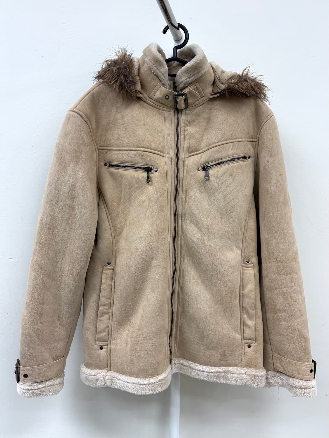 빈티지 베이지 무스탕 자켓 상품이미지5