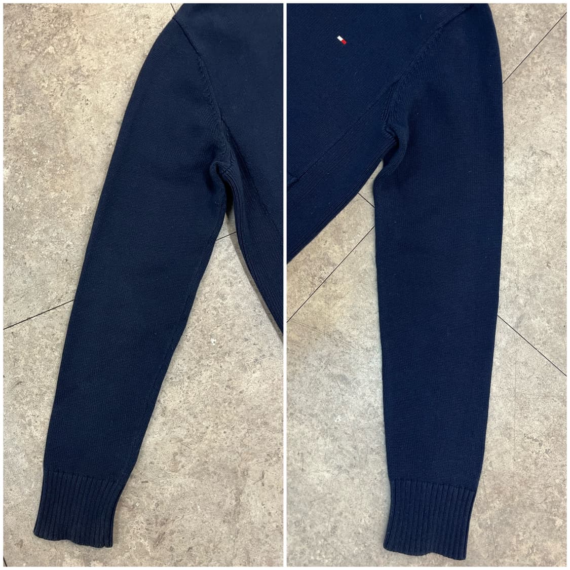 타미힐피거 투웨이 니트 집업 네이비 S #csz2687 상품이미지7