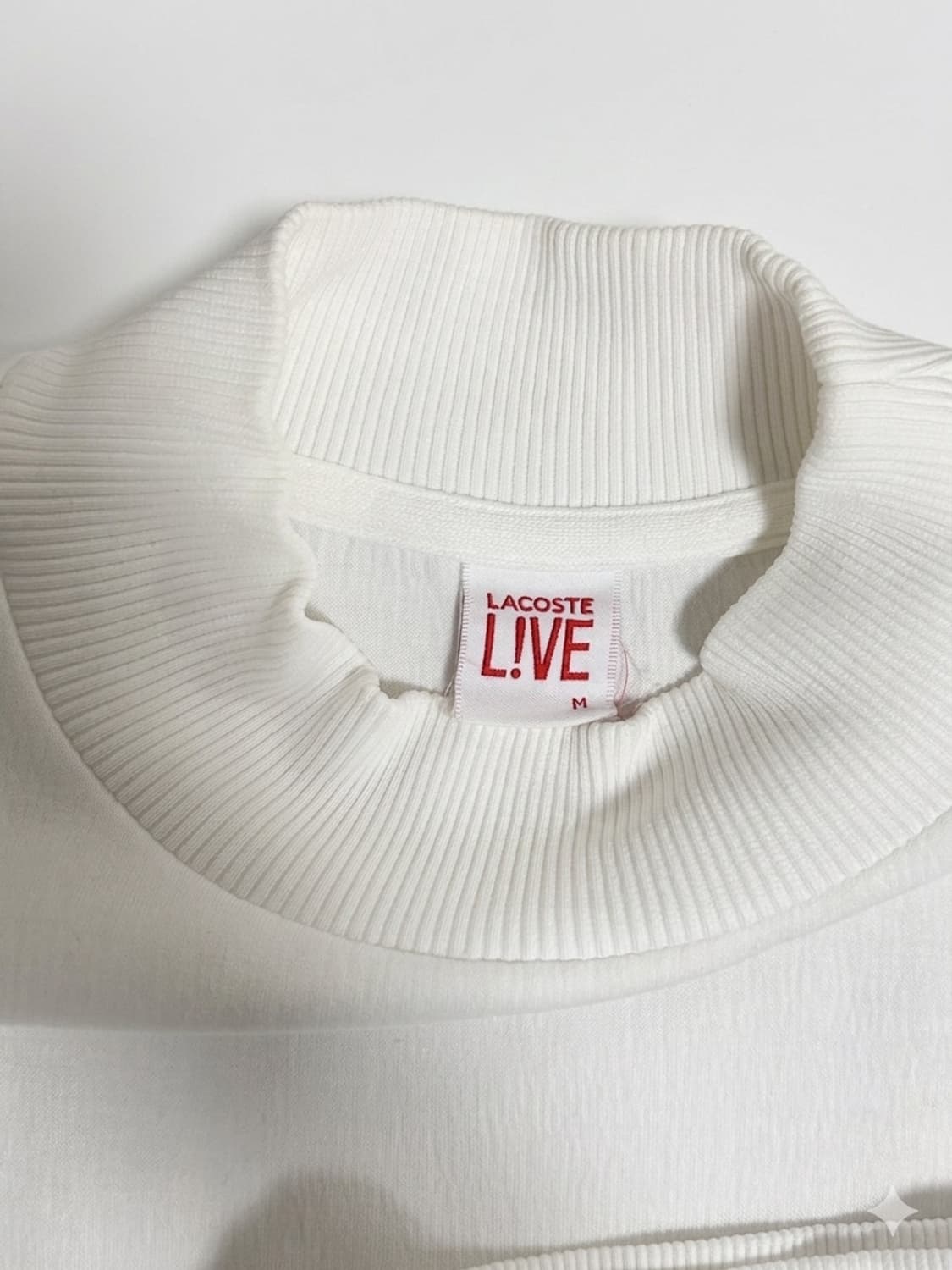 여성 라코스테 라이브 모크넥 맨투맨 상품이미지2