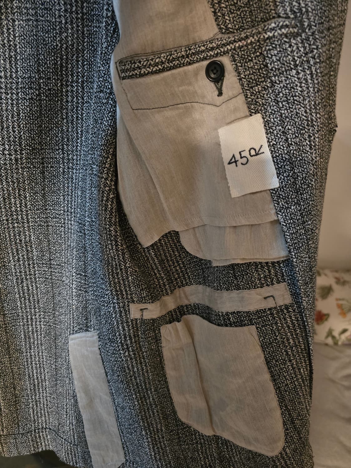 45r 45RPM  체크블레이져 5사이즈입니다. 상품이미지4