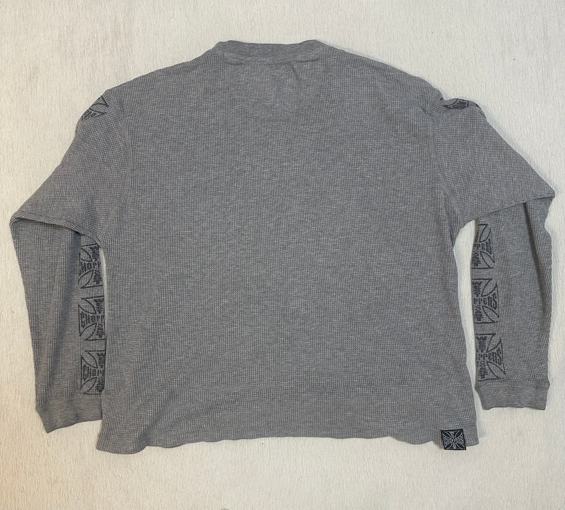 (L)90s og 웨스트 코스트 챠퍼스 써멀니트 그레이 상품이미지6