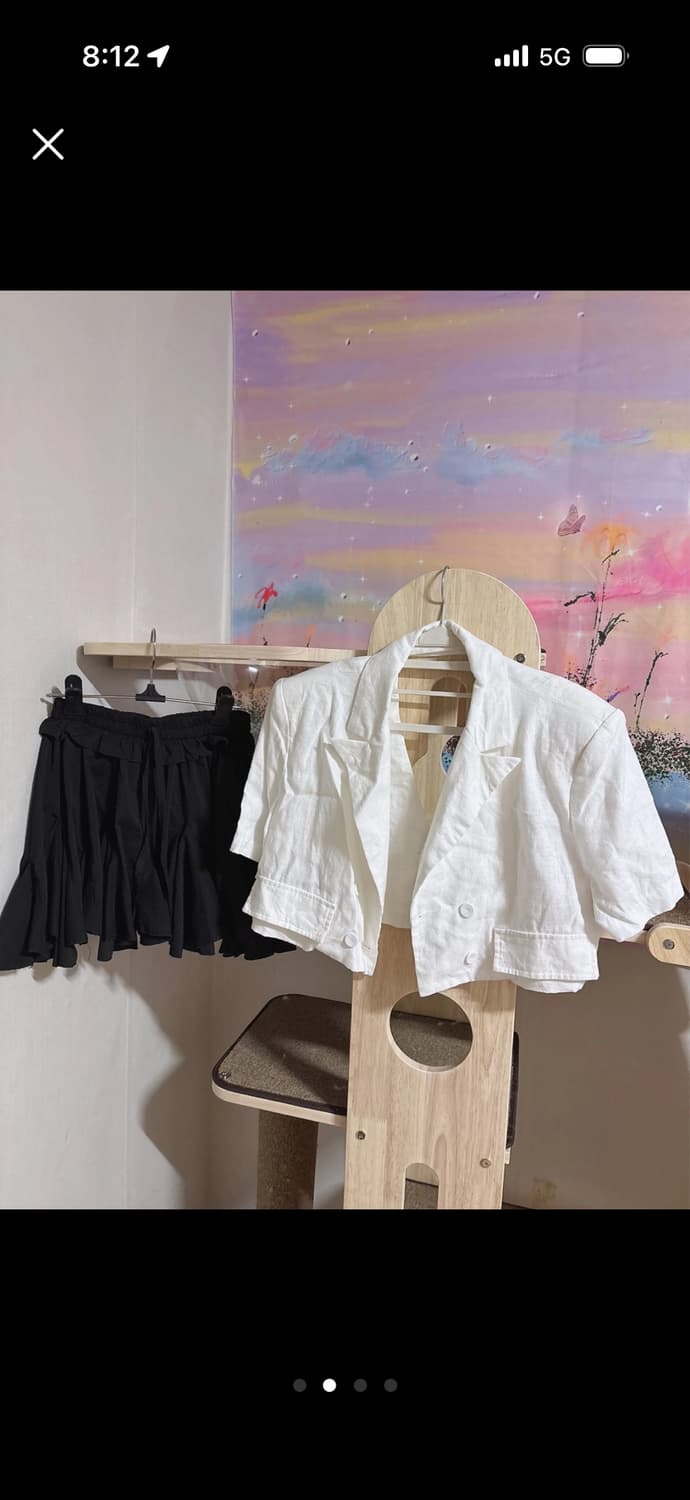 백트임 린넨자켓(거의새것)어깨패드 상품이미지2