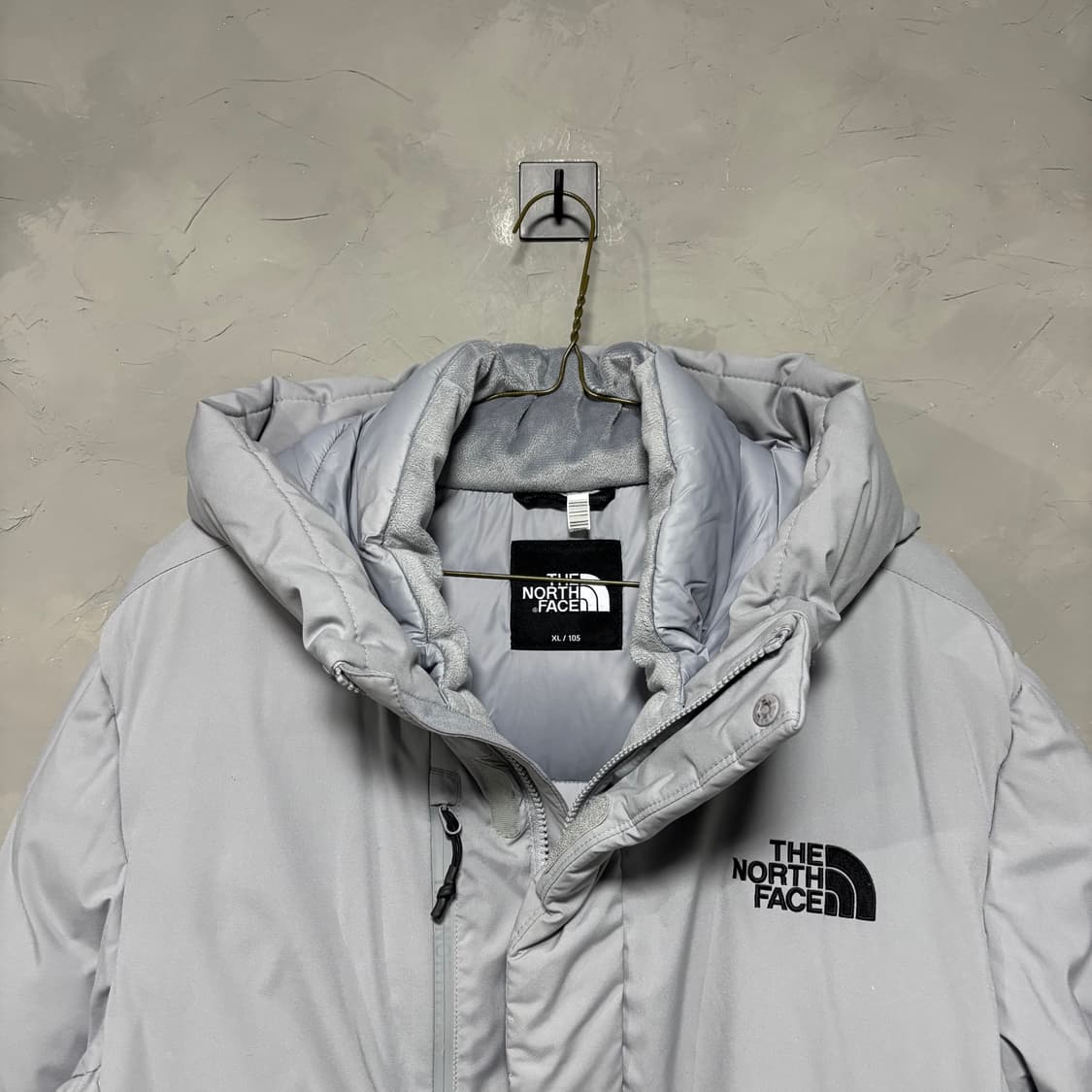 노스페이스 익스플로어링 구스다운 패딩 아이스그레이 상품이미지2