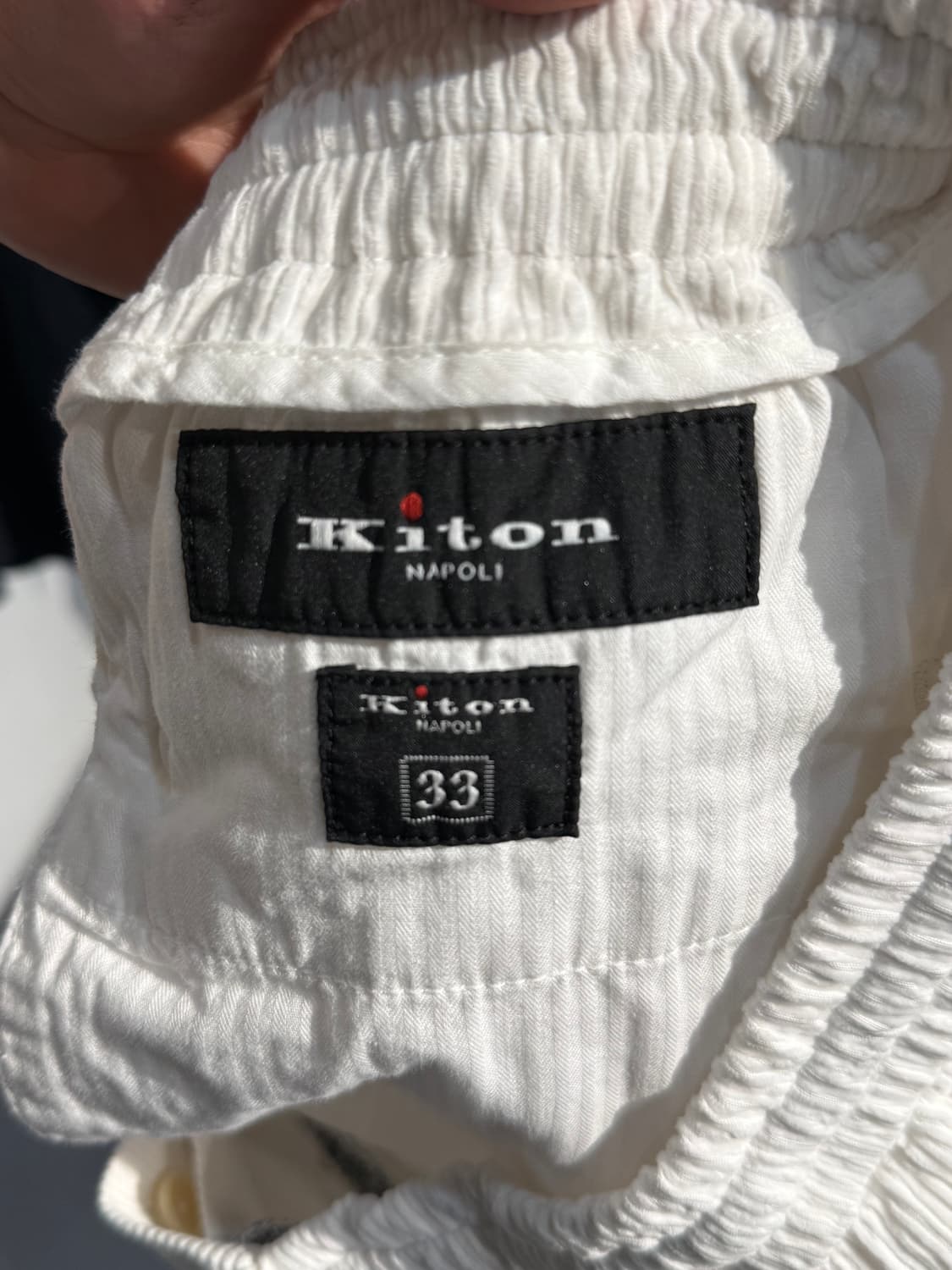 (33) 키톤 코듀로이 데님 팬츠 화이트 상품이미지5