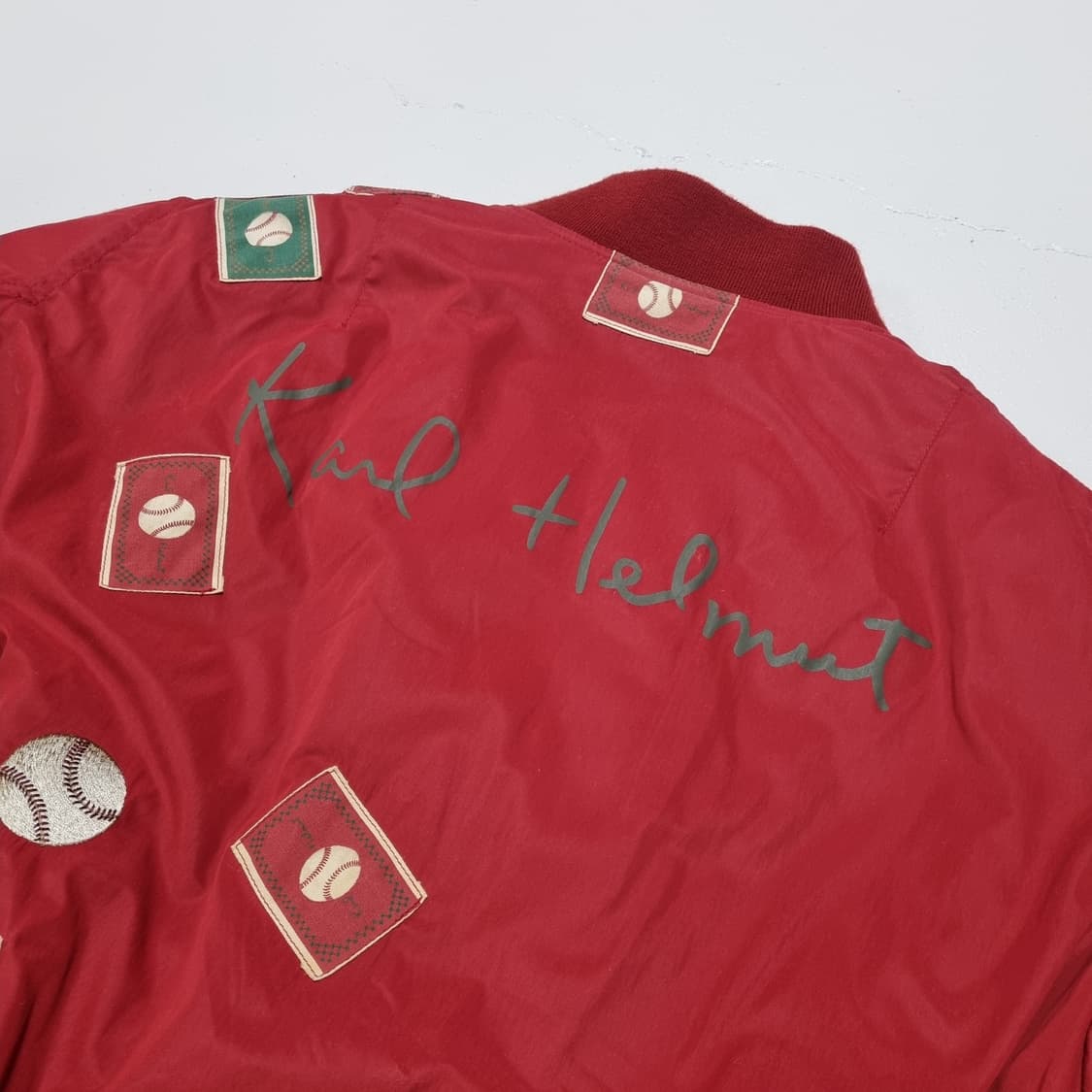 90'S KARL HELMUT 패치워크 봄버자켓 - L 상품이미지8