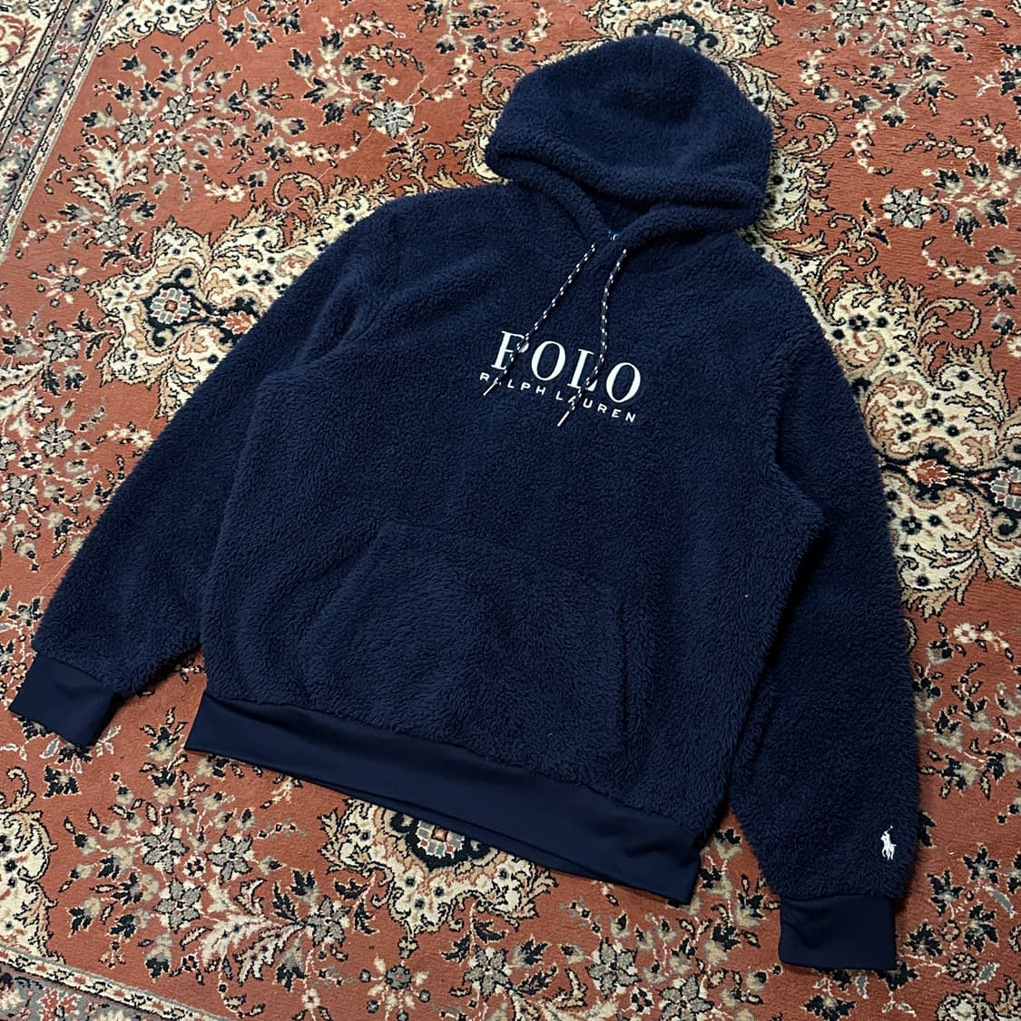 폴로 랄프로렌 플리스 후드티 (XL/105) 후리스 상품이미지2