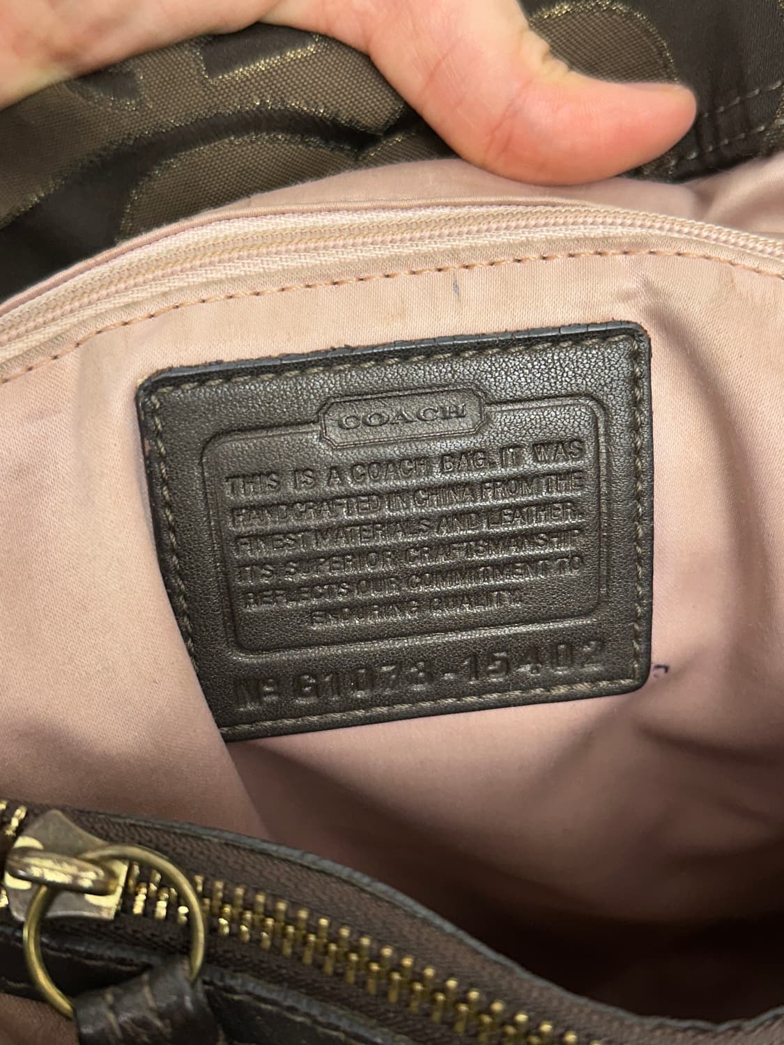 Coach dark brown stud bag 상품이미지10