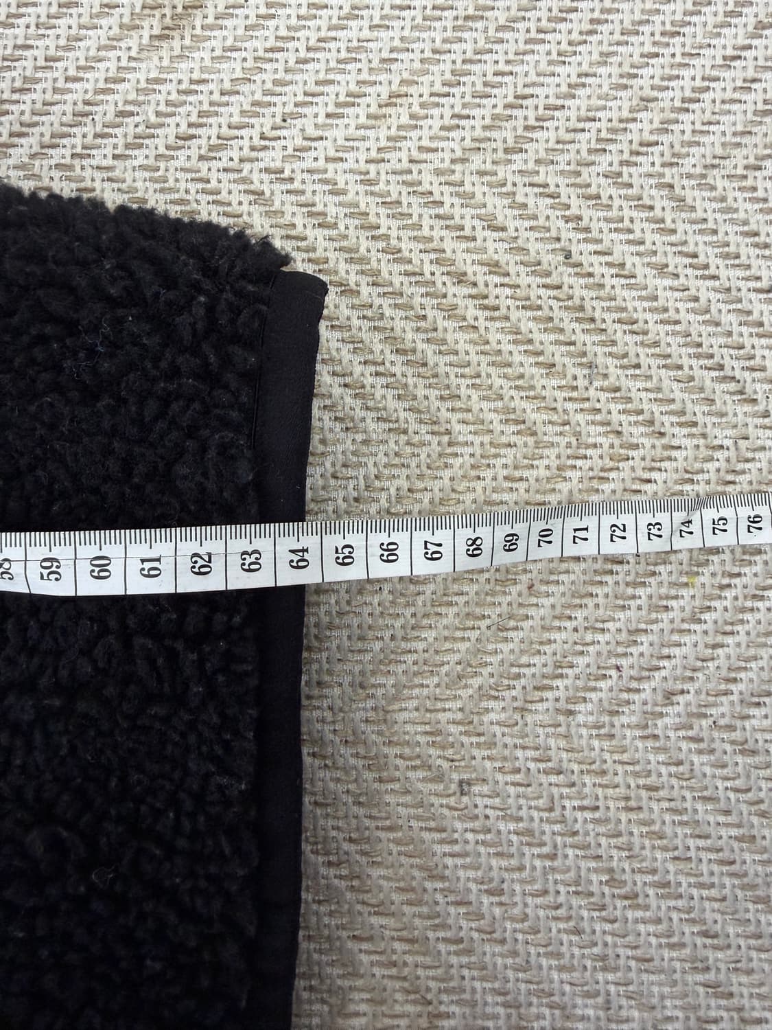 정품) 디스커버리 검정색 뽀글이 후리스 집업 90 상품이미지9